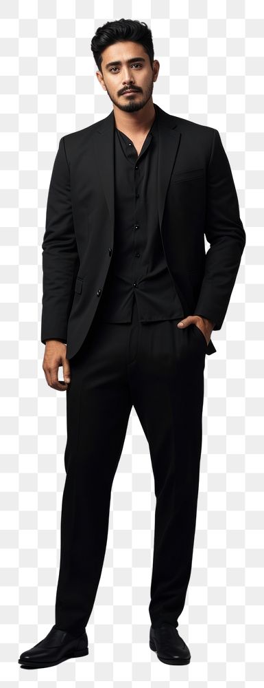 PNG Black casual suit mockup fashion tuxedo blazer.