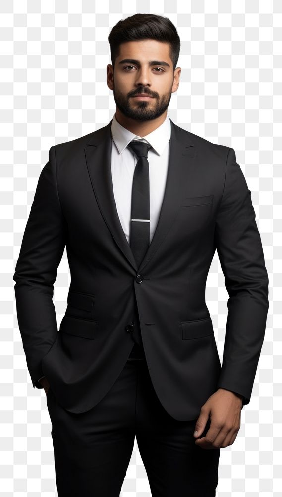PNG Black formal suit mockup fashion tuxedo blazer.