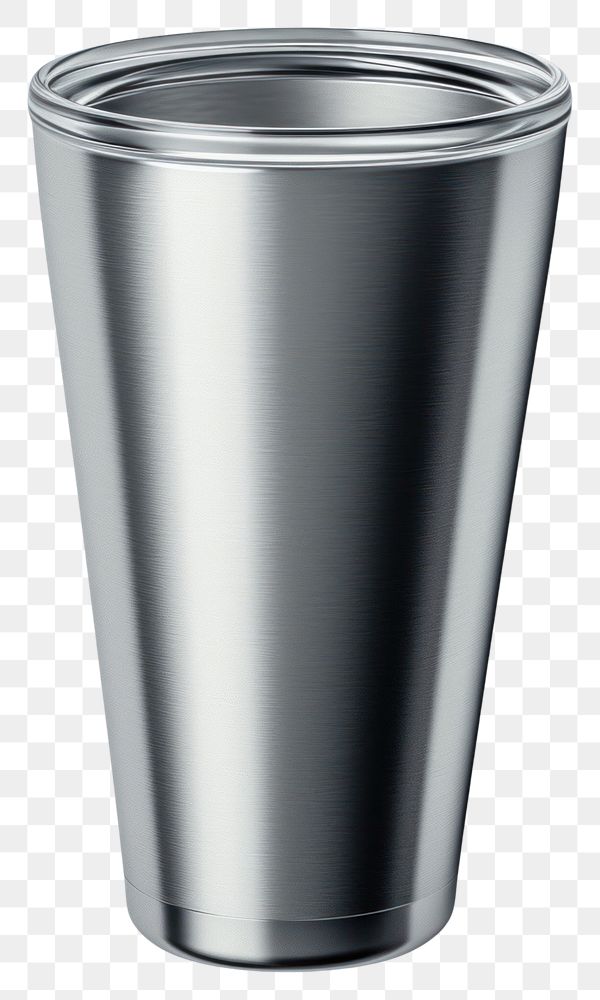 PNG Stainless tumbler mockup steel cup refreshment.