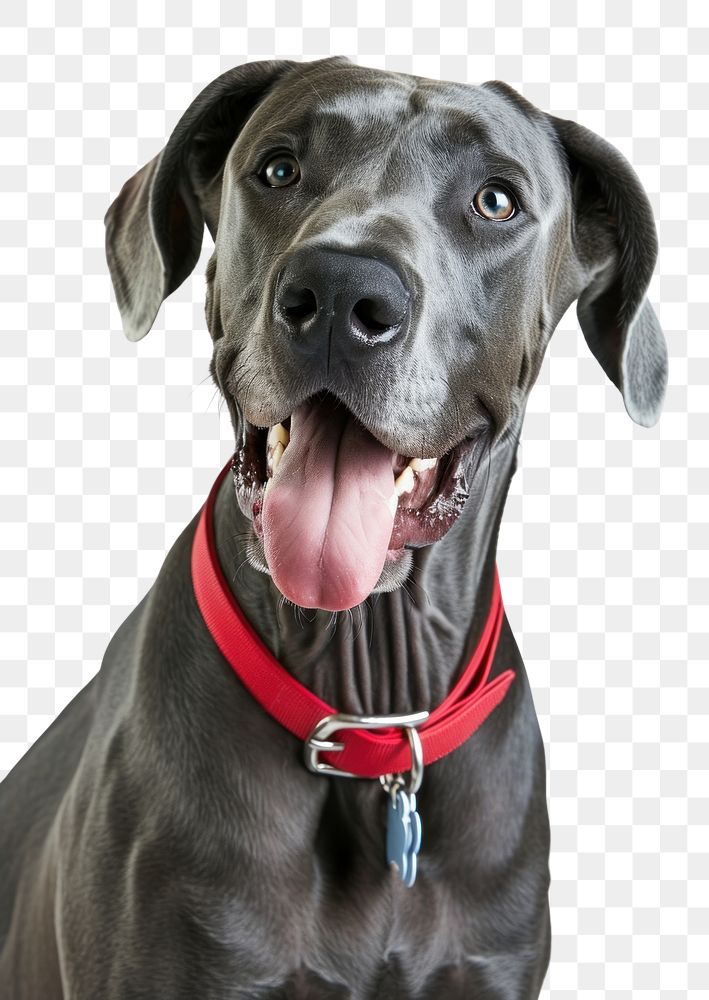 PNG Grey Great Dane portrait mammal animal. AI generated Image by rawpixel.