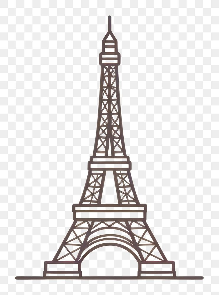 PNG  Eiffel tower architecture building landmark. AI generated Image by rawpixel.
