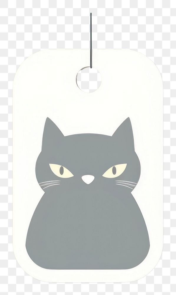 PNG Label cat shape animal mammal pet. AI generated Image by rawpixel.