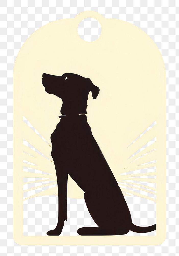 PNG Silhouette of dog animal mammal pet. AI generated Image by rawpixel.
