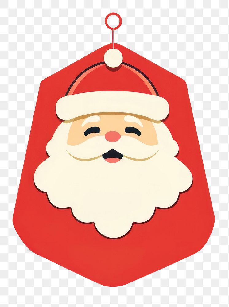 PNG Price tag paper label santa claus shape christmas celebration accessories. AI generated Image by rawpixel.