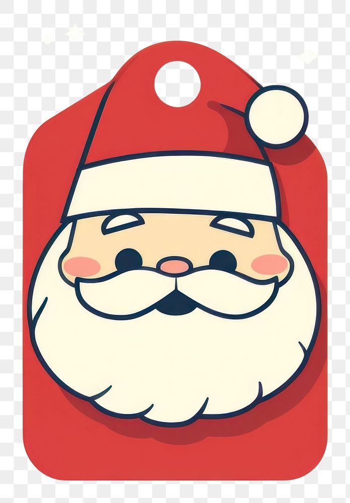 PNG Price tag paper label santa claus shape celebration decoration christmas. AI generated Image by rawpixel.