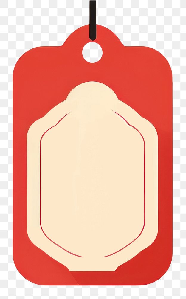 PNG Chinese shape label red electronics. AI generated Image by rawpixel.