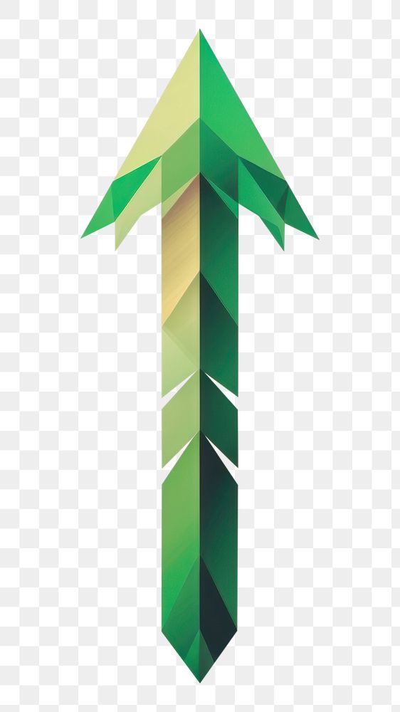 PNG Leaf green origami symbol. AI generated Image by rawpixel.