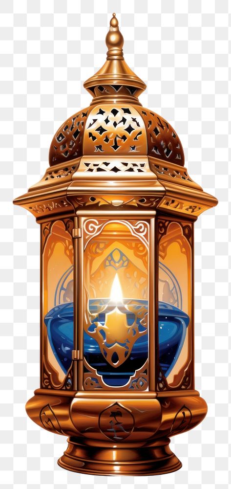 PNG A Islamic Luxury Lantern lantern lamp white background.