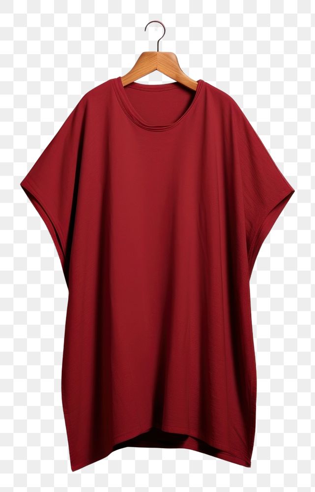 PNG  Tunic fashion sleeve maroon. AI generated Image by rawpixel.