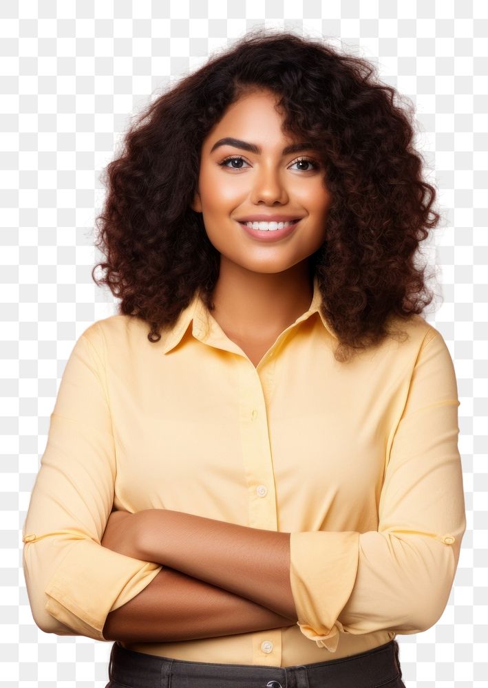 PNG Brazilian woman blouse smile adult.