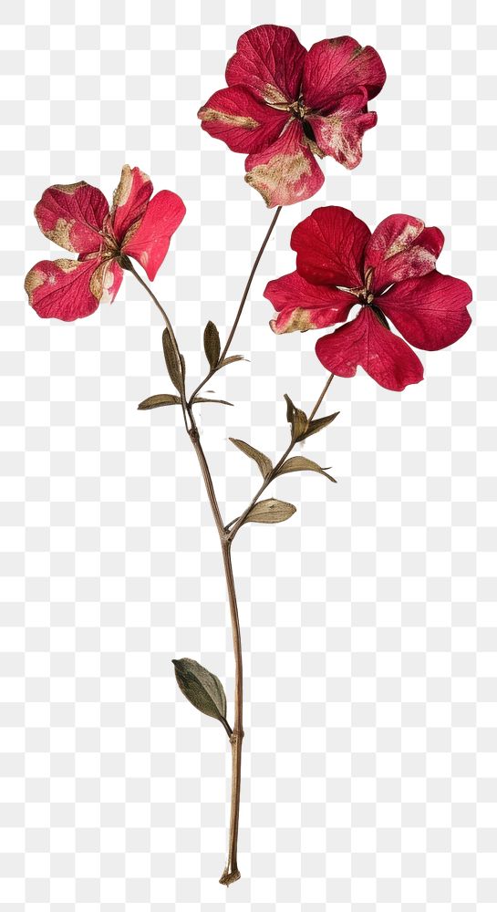 PNG Real Pressed a Christmas flower hibiscus petal plant.
