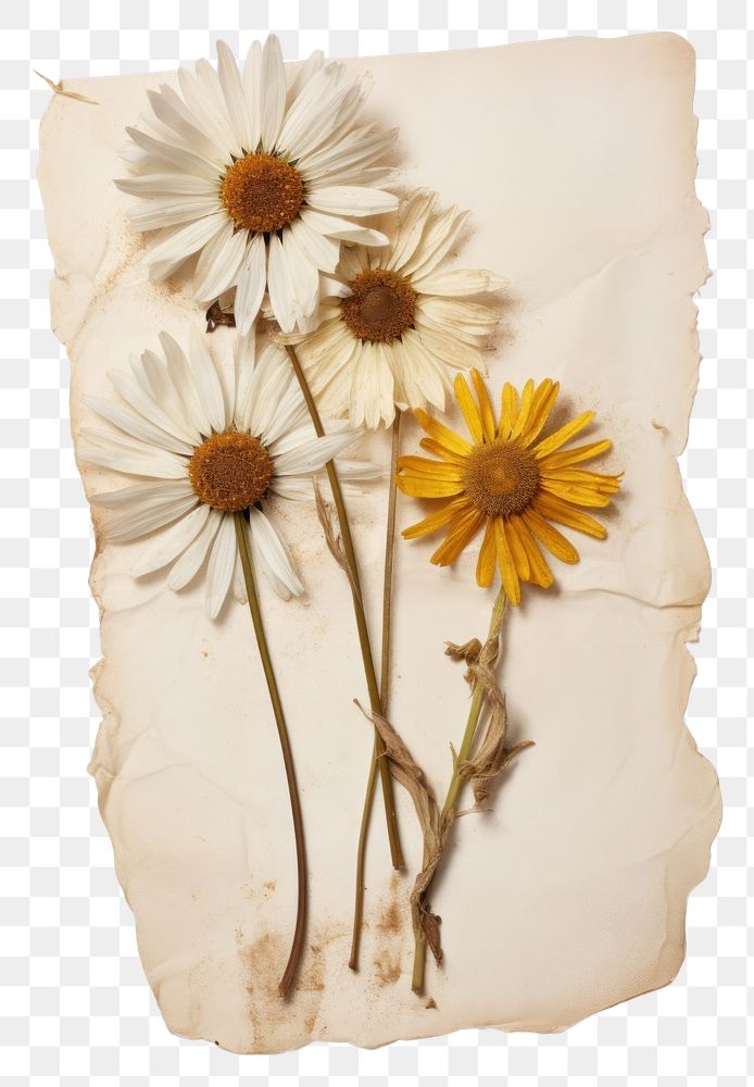 PNG Bouquet of daisy flower sunflower petal.
