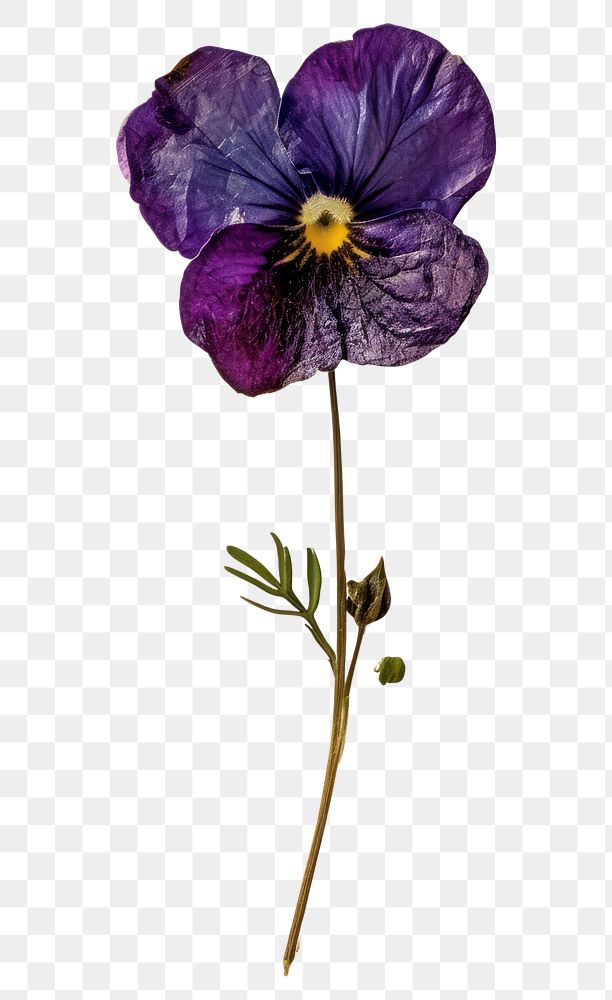PNG Real Pressed a Purple flower purple plant pansy.