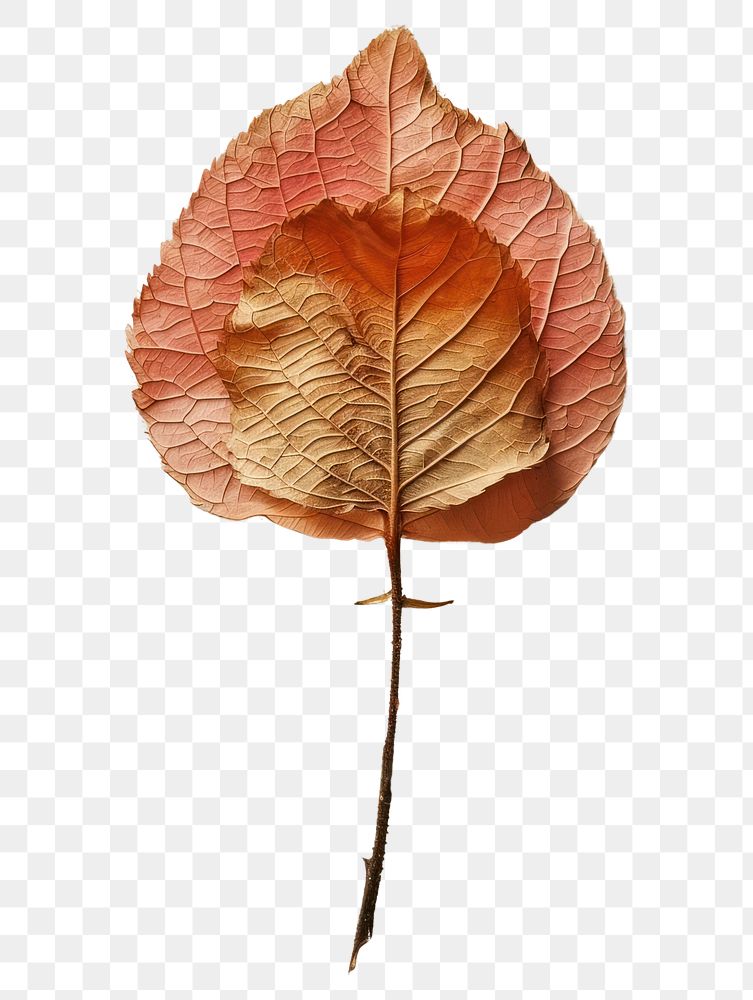 PNG Real Pressed a Rose Leaf leaf textured plant.