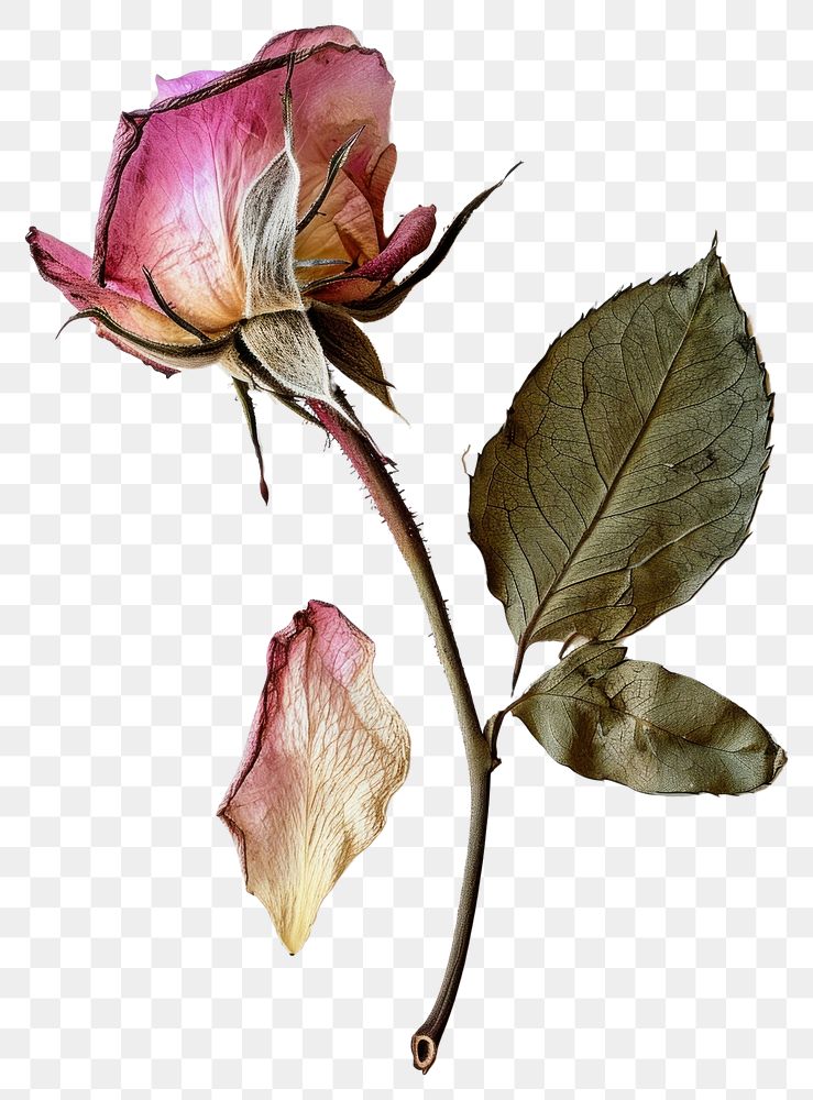 PNG Real Pressed a Rose flower rose plant.