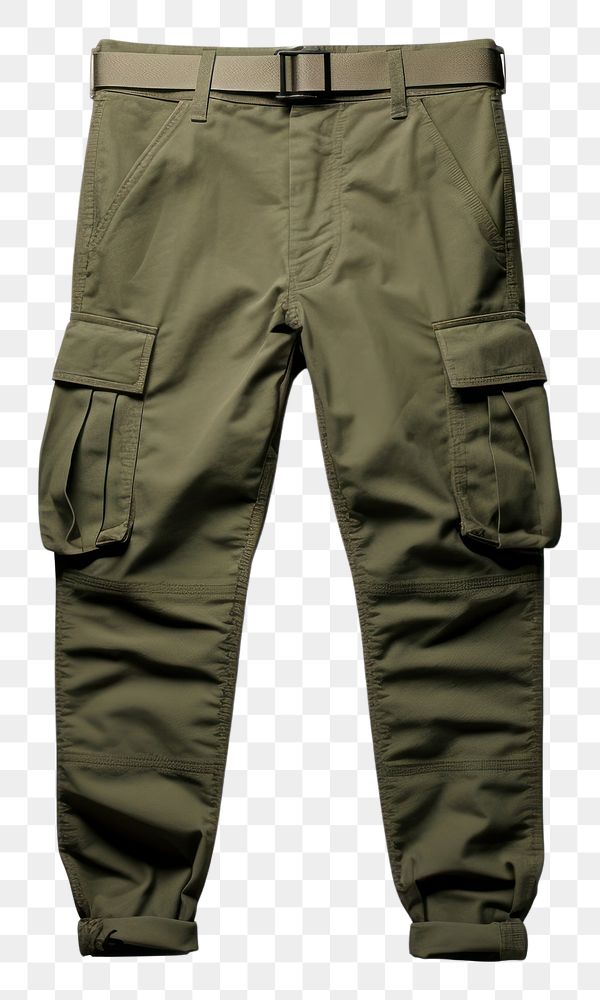 PNG  Cargo pants khaki outerwear trousers. AI generated Image by rawpixel.
