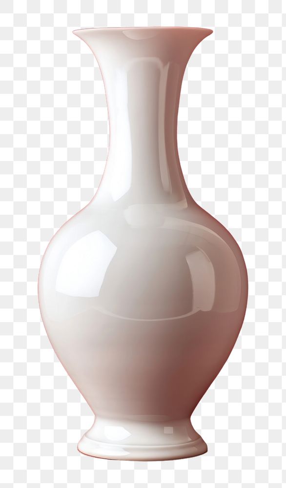 PNG  Chinese vase mockup porcelain pottery white.