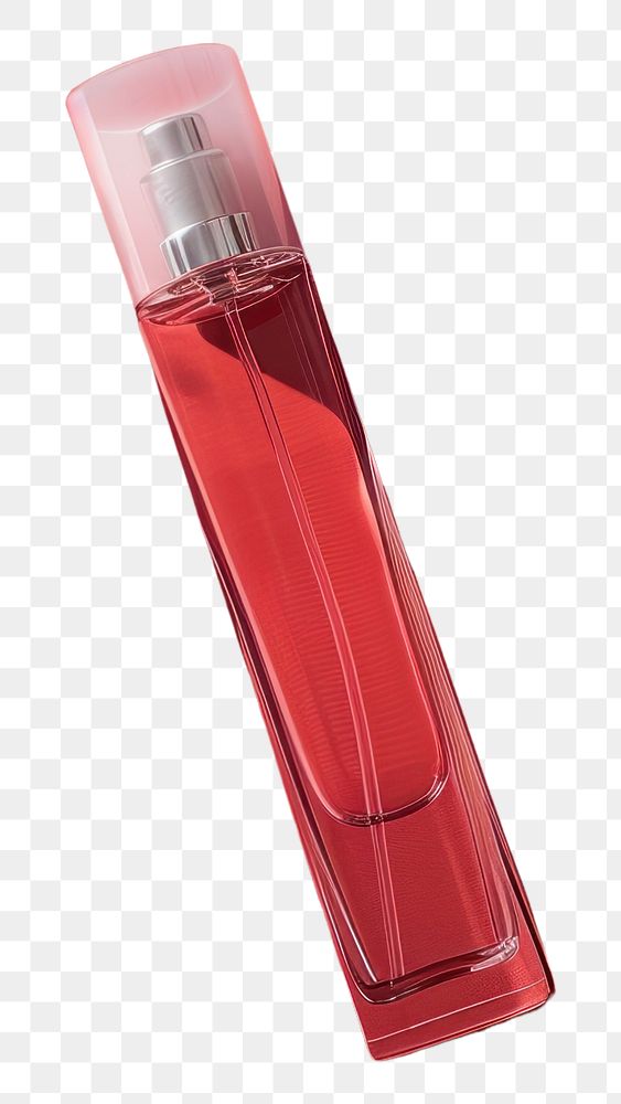 PNG Perfume glasses packaging mockup cosmetics rose red.