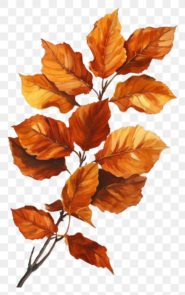 PNG  An Autumn leaves dry brance autumn plant leaf.