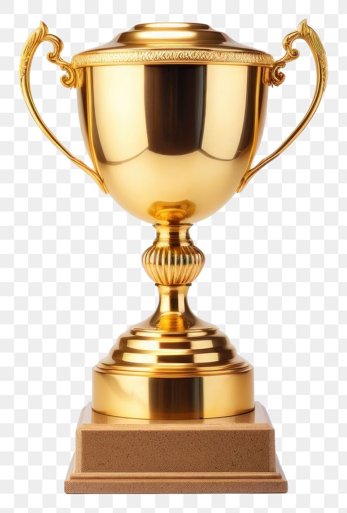 PNG Golden trophy achievement investment drinkware.