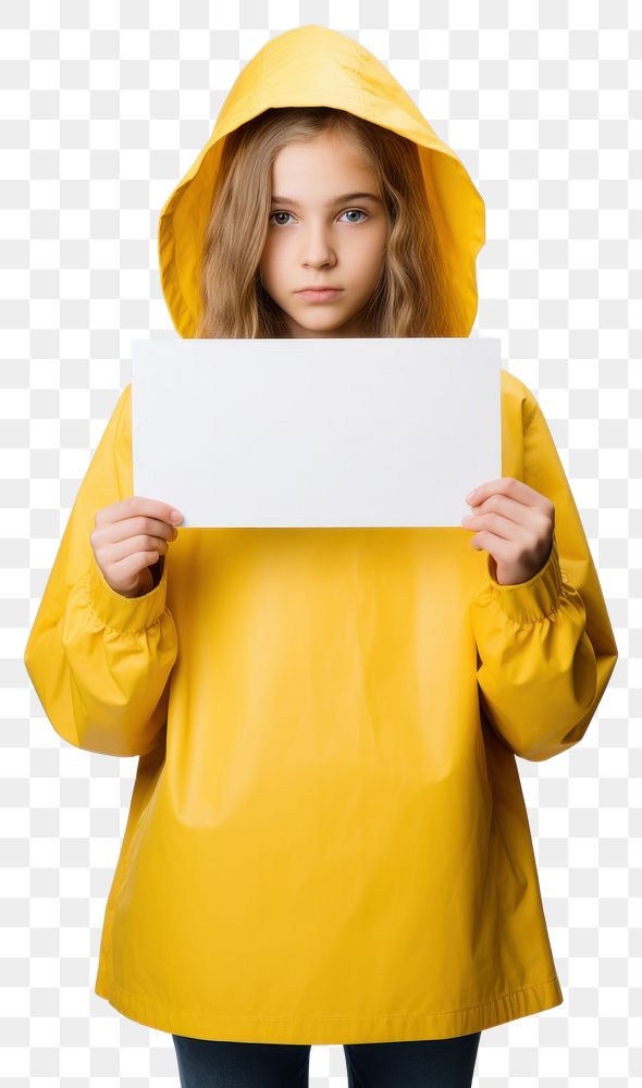 PNG Teen girl raincoat sweatshirt holding.
