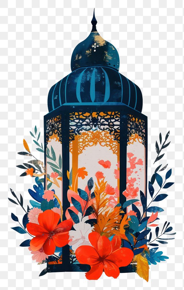 PNG Ramadan Islamic Lantern lantern flower art.
