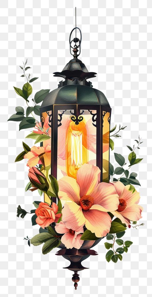PNG Ramadan Islamic Lantern lantern flower chandelier.
