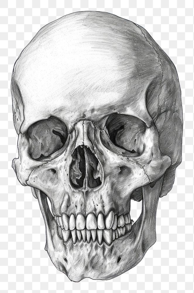 PNG  Skull drawing sketch anthropology.