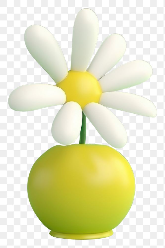 PNG  A daisy flower green petal.