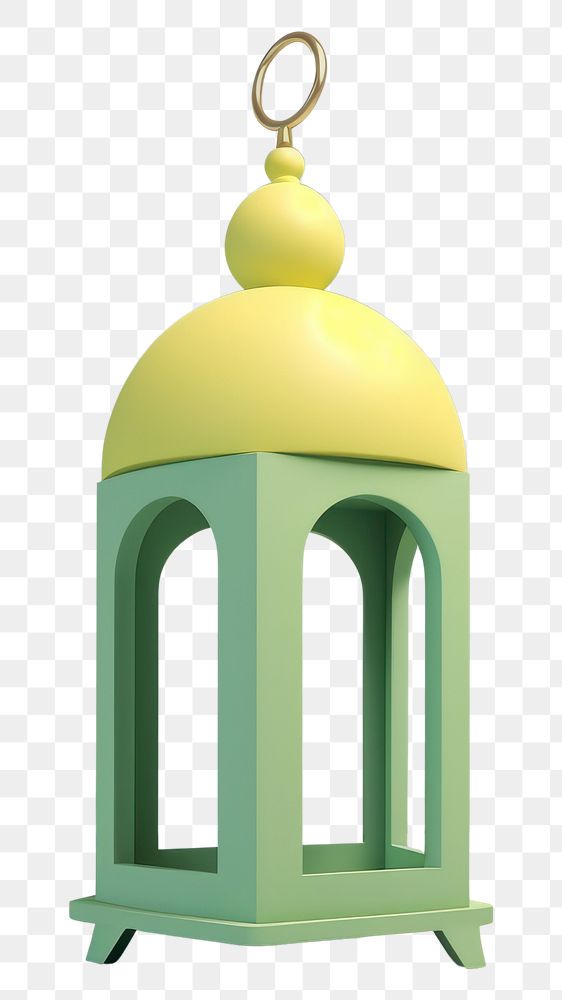 PNG  A muslim lantern lamp architecture decoration.