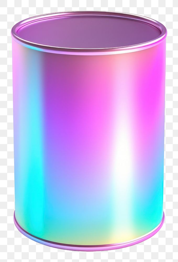 PNG  Cylinder iridescent white background container drinkware.