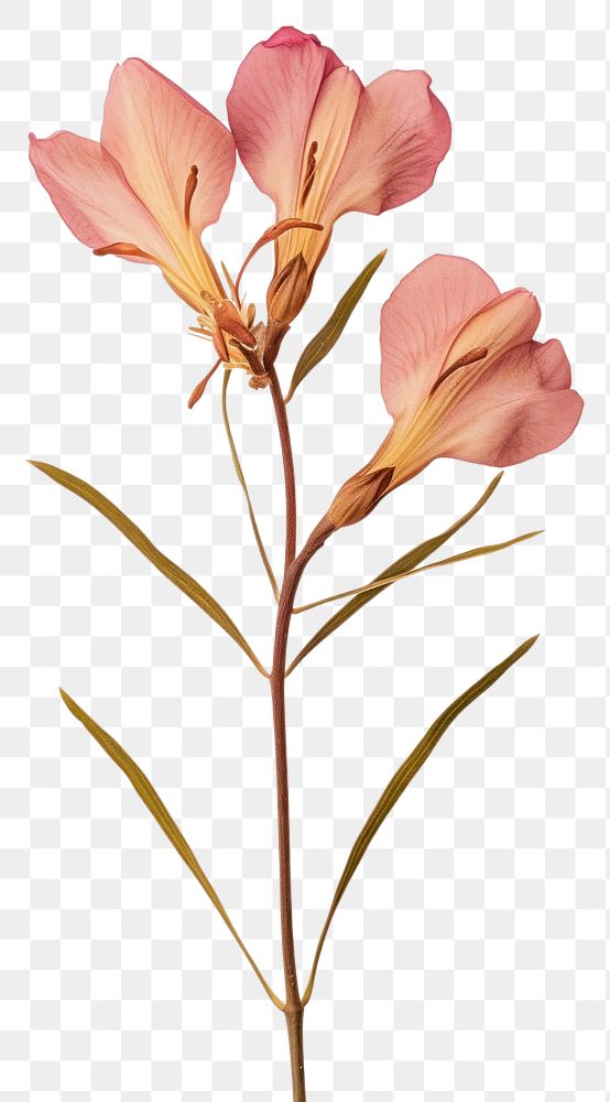 PNG  Dried oleander flower petal plant inflorescence.