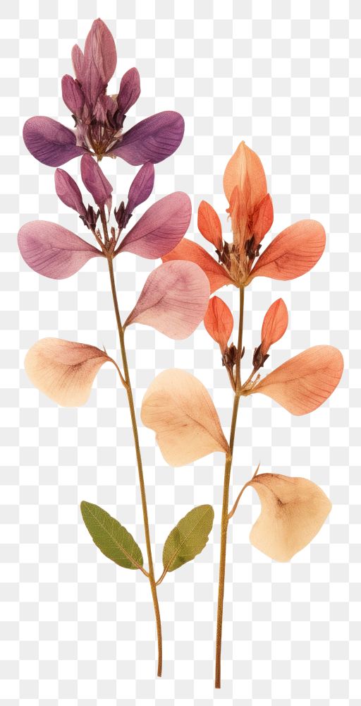 PNG  Dried lupine flower blossom plant petal.