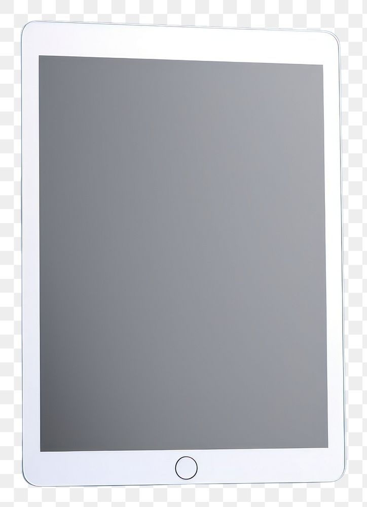 PNG White blank tablet mockup mockup computer screen portability.