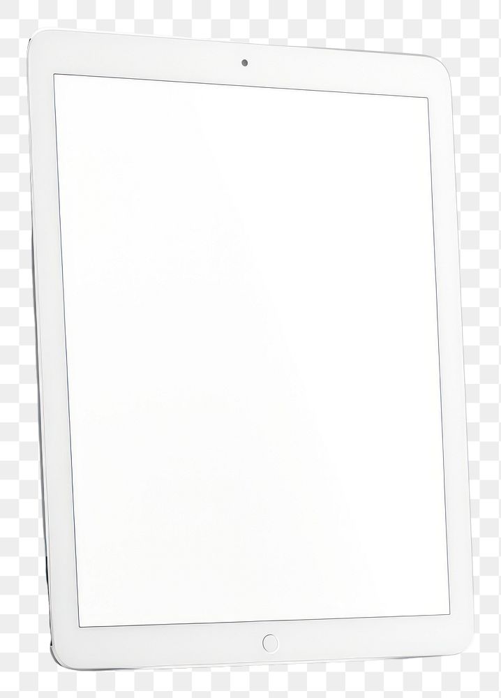 PNG White blank tablet mockup mockup computer plant electronics.