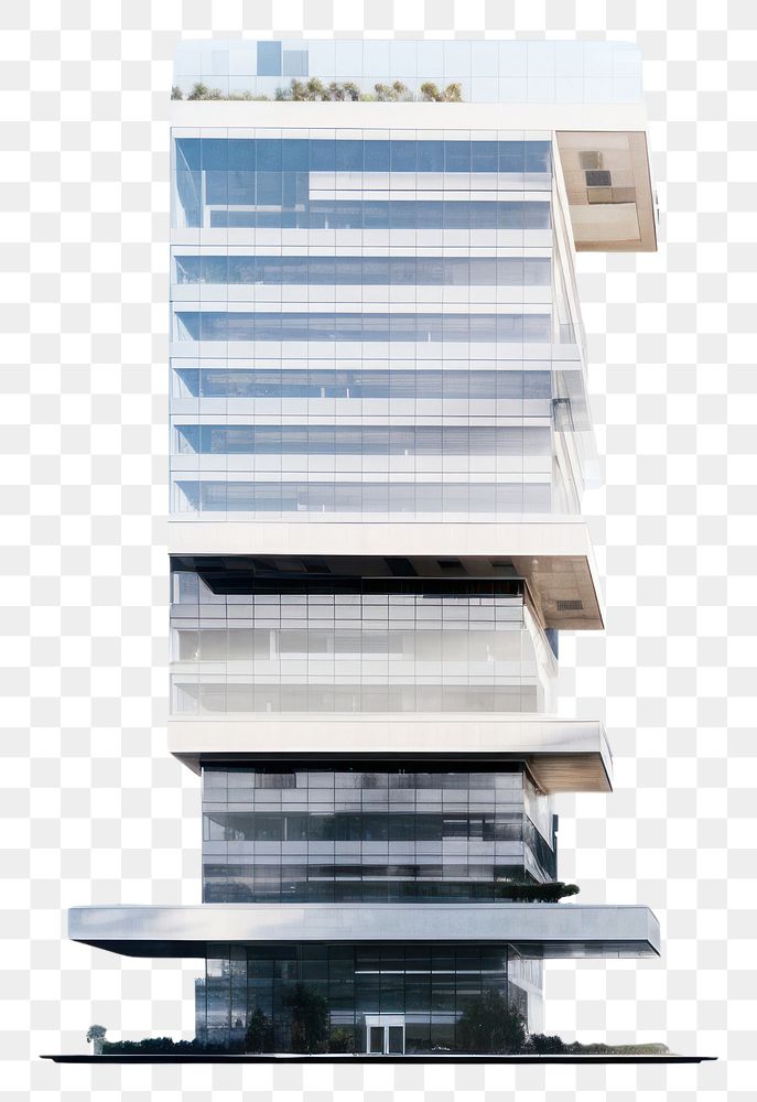 PNG  Architecture skyscraper building office. AI generated Image by rawpixel.