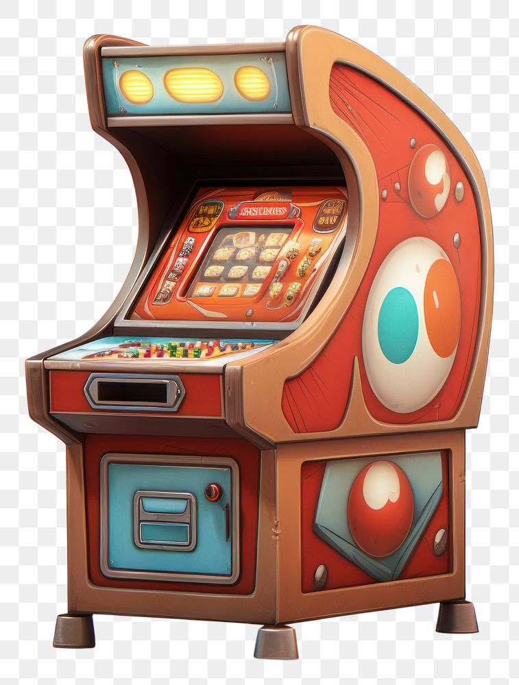 PNG  Arcade game white background technology.