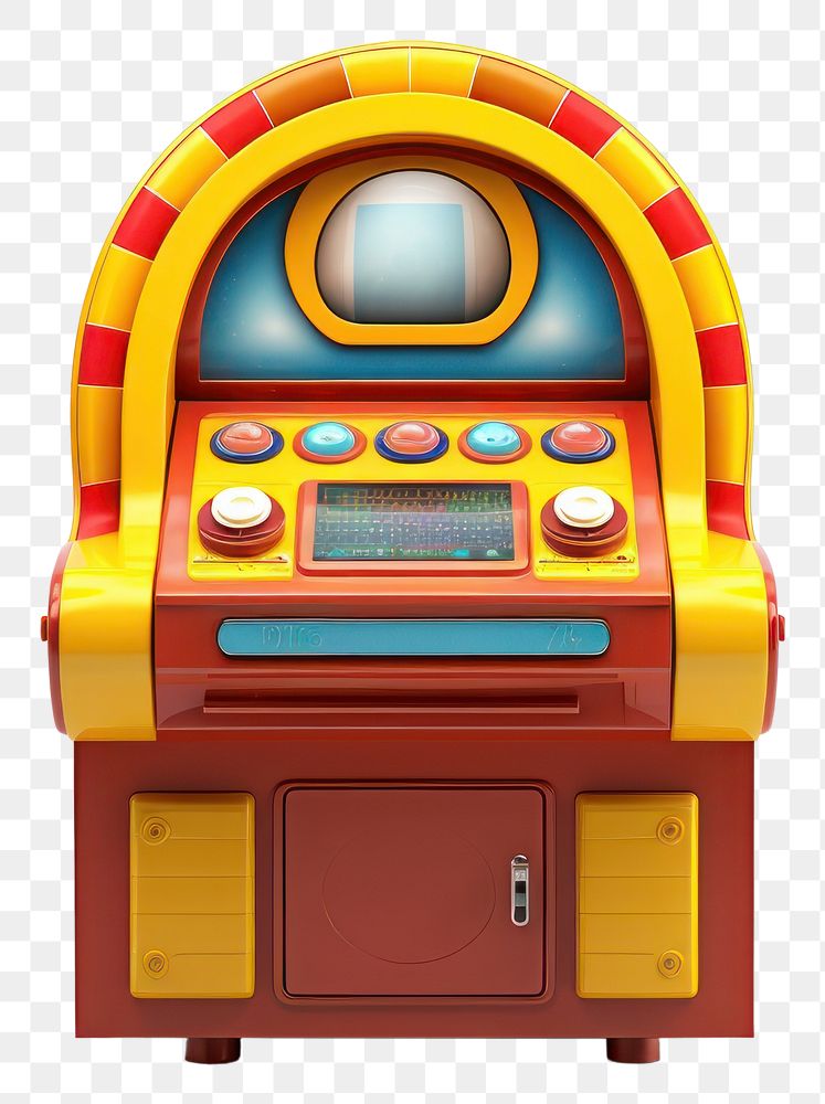 PNG  Arcade machine game white background.