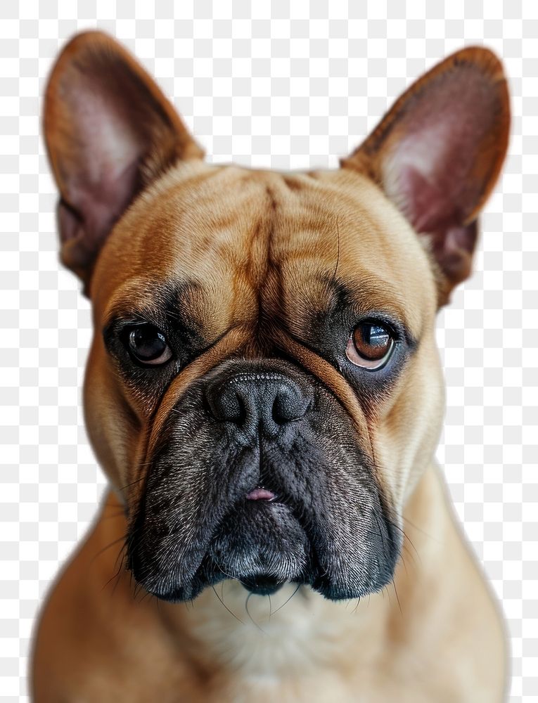 PNG  Dog angry face portrait bulldog animal.
