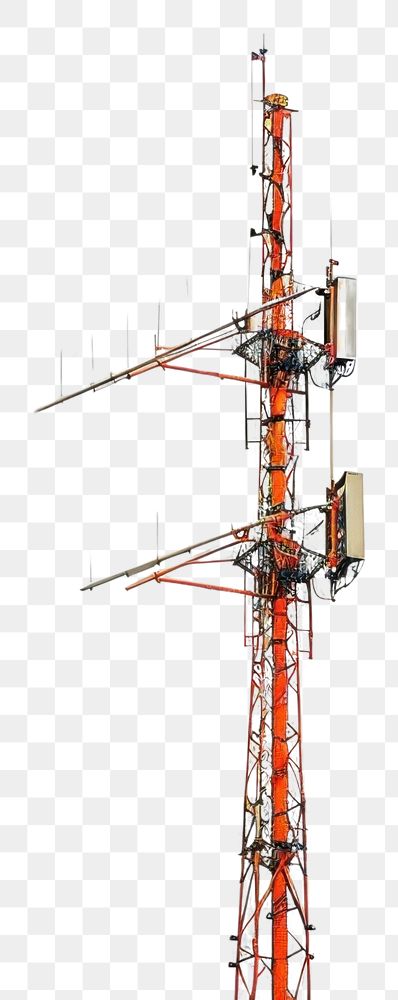 PNG  Radio antenna architecture broadcasting electricity.