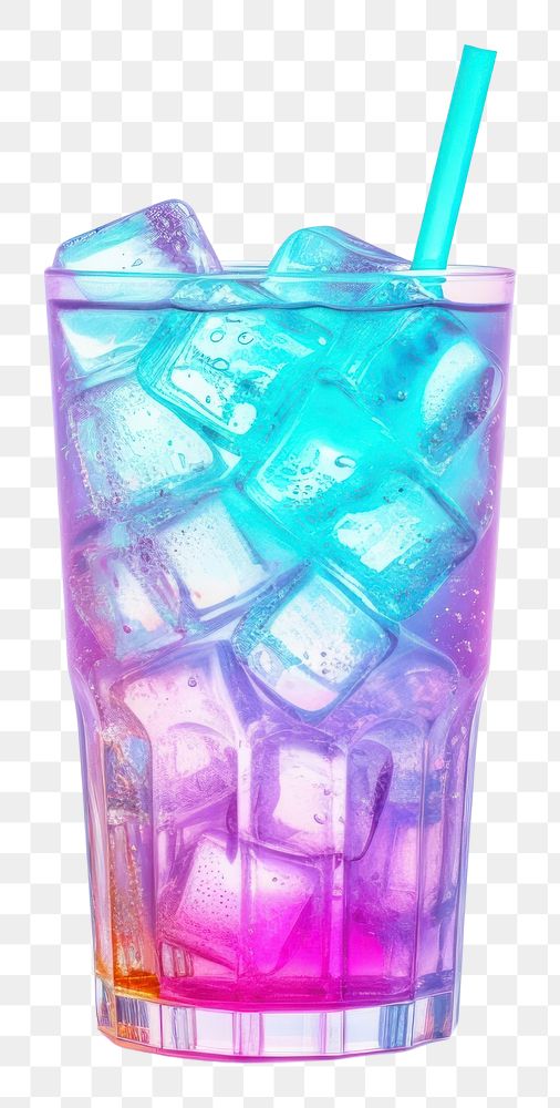 PNG Icon iridescent soda cocktail drink.
