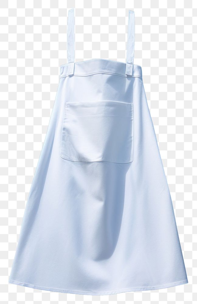 PNG White blank kitchen cotton apron fashion dress gown.