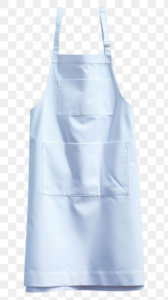 PNG White blank kitchen cotton apron blue sky outerwear.