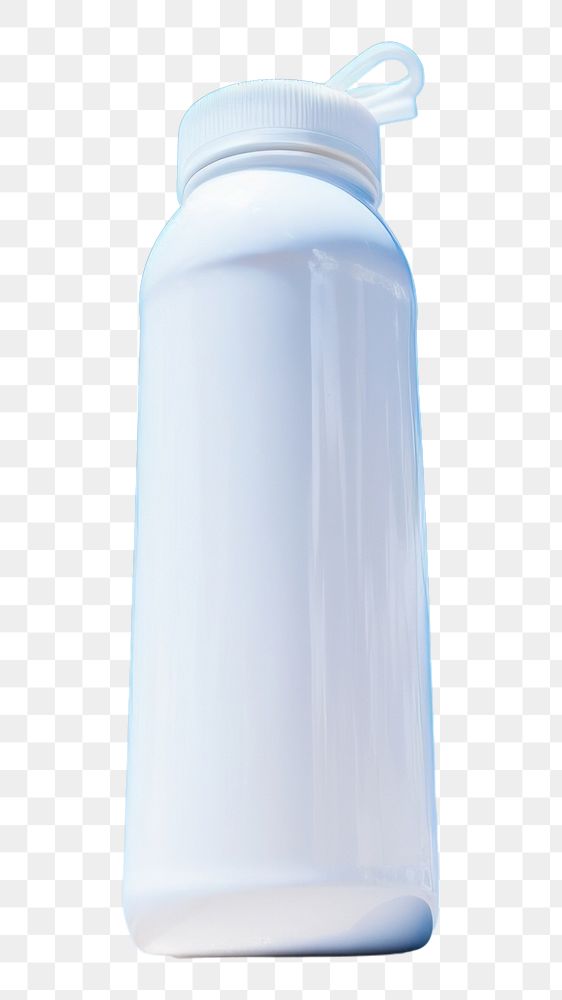 PNG White fitness bottle blue sky container.