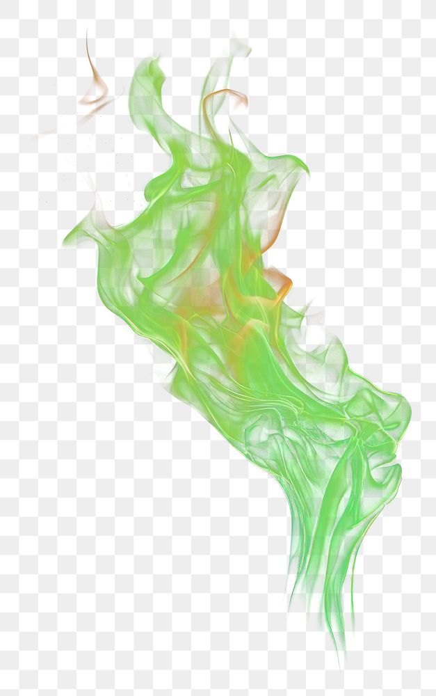 PNG Flame green pattern smoke. AI generated Image by rawpixel.