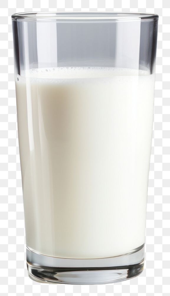 PNG Glass of fresh milk dairy drink refreshment.