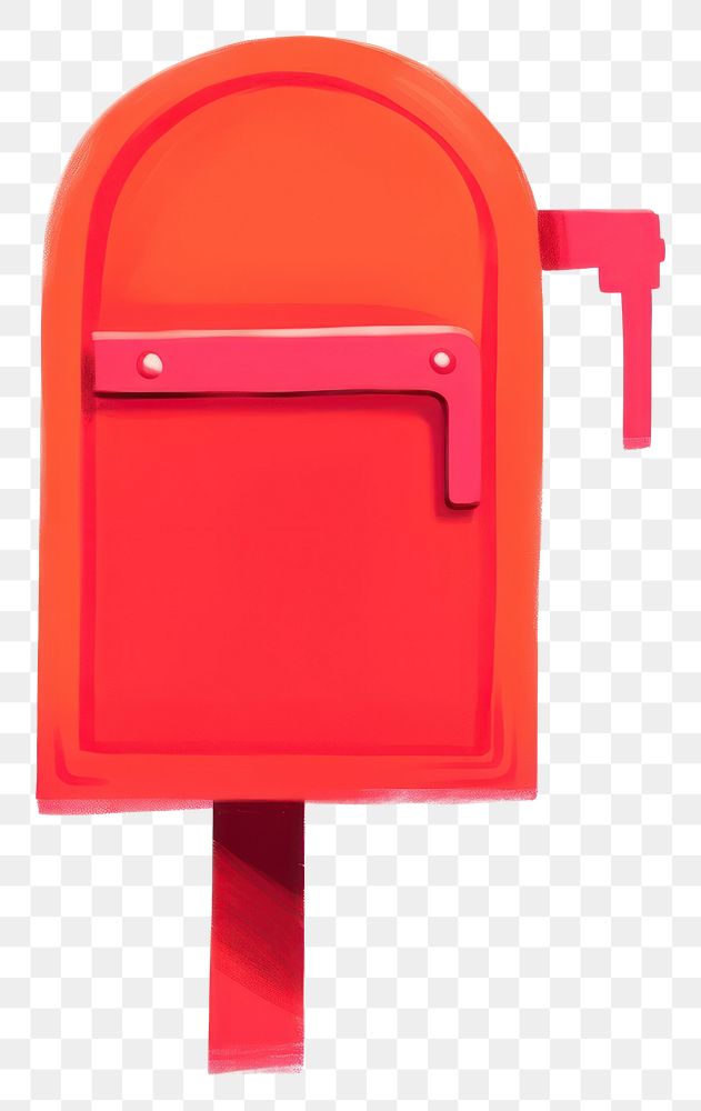 PNG  Mailbox postbox red white background. AI generated Image by rawpixel.