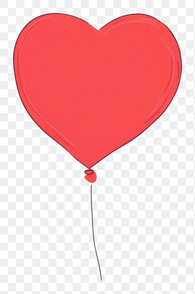 PNG  Love balloon white background celebration cartoon. AI generated Image by rawpixel.