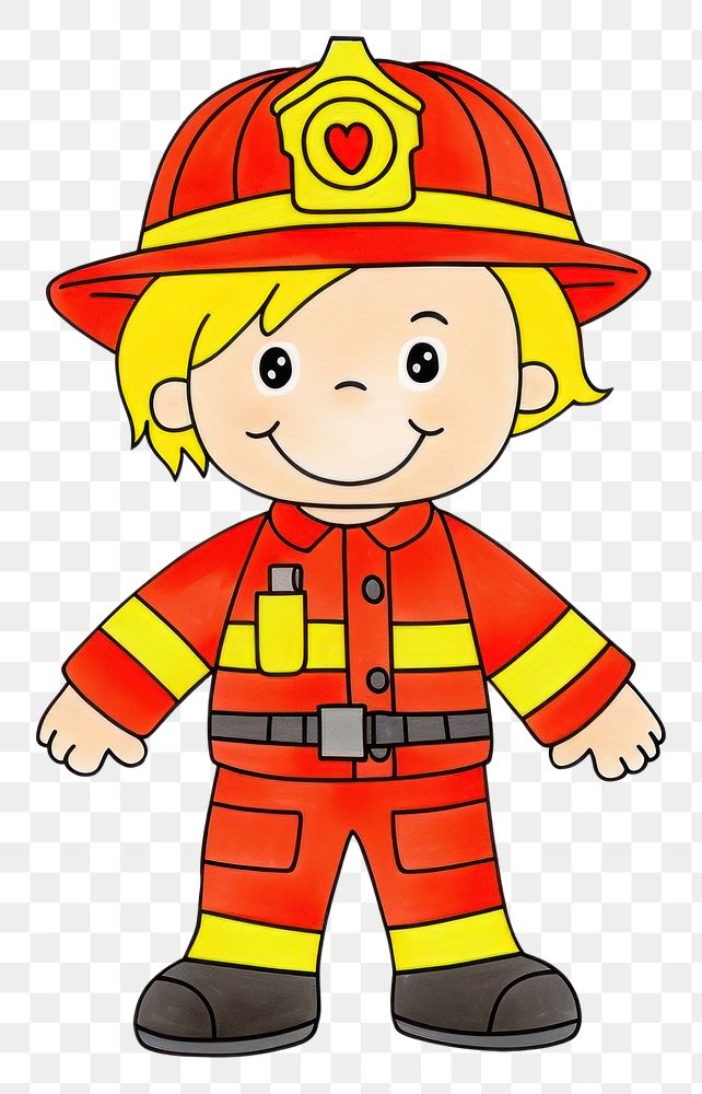 PNG Fireman cartoon white background firefighter.