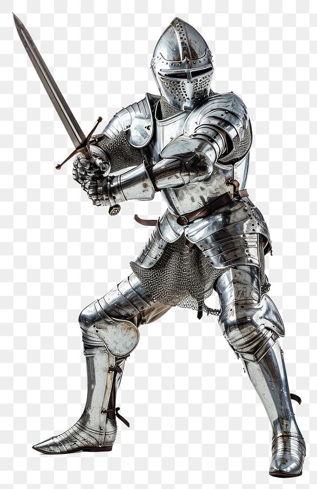 PNG Knight lunging a sword helmet weapon armor